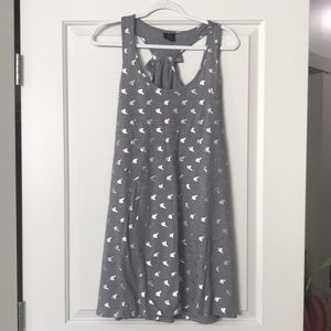 Cynthia Rowley gray elephant coverup dress/nightgown